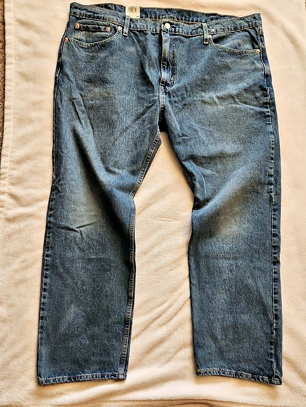 Levi's 502 Regular Taper Stretch Jeans Blue Waist 42 x 30